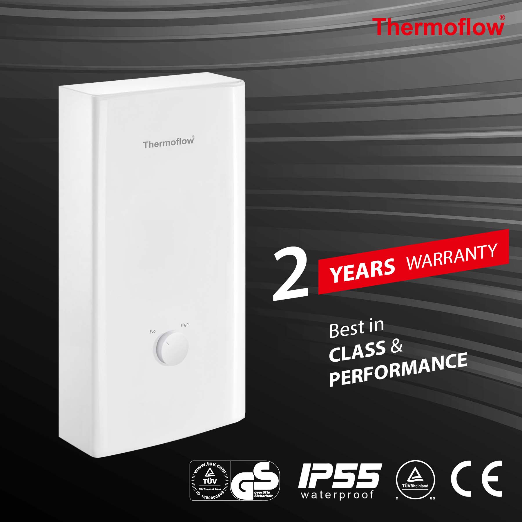 24kw Online Tankless Electric Instant Water Heater Thermoflow